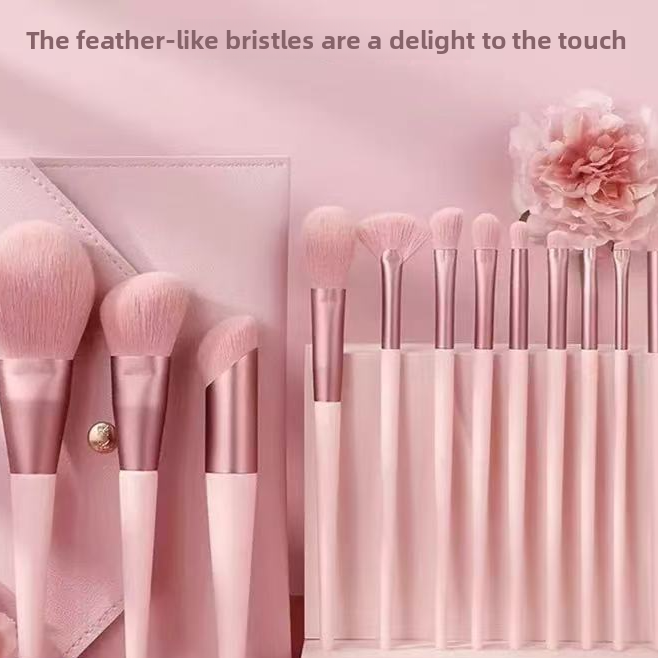 Pink Heart Makeup Brush Set | Soft Professional Kit