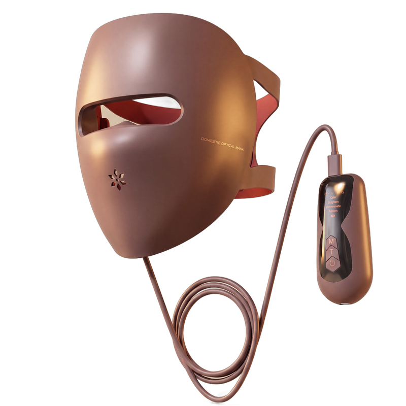 LED Light Therapy Face Mask with Neck Attachment floating hero shot