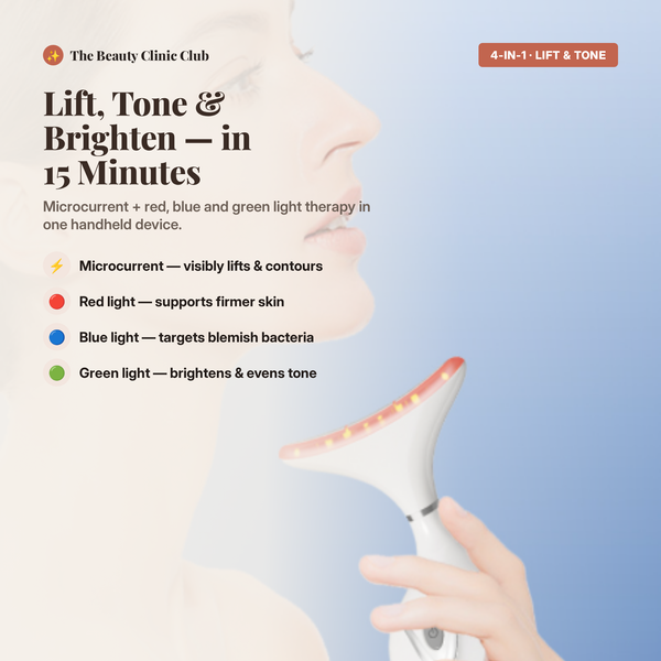 Microcurrent Face & Neck Lifting Device | LED Therapy