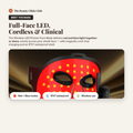 Drahtlose LED-Photonen-Gesichtsmaske | Rot- und Blaulichttherapie