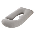 Ergonomisches Schwangerschaftskissen | J-förmig mit kühlendem Bezug