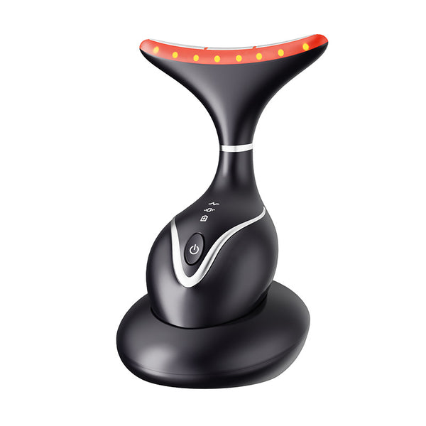 Microcurrent Face & Neck Lifting Device — Red Blue Green Light Therapy for Firming, Anti-Ageing & Acne