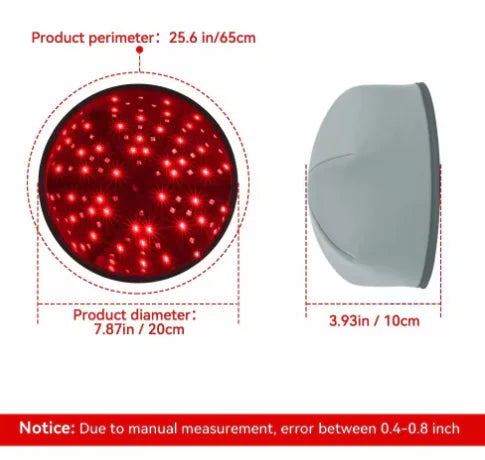 Red Light Infrared Therapy Helmet for Hair Growth, Hair Loss Prevention, and Scalp Relaxation