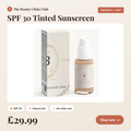SPF 30 Tinted Sunscreen bottle and box with price