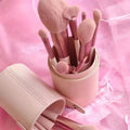 Pink Heart Makeup Brush Set | Soft Professional Kit