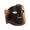 LED Wireless Photon Beauty Mask floating hero shot on champagne background