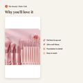 Pink Heart Makeup Brush Set